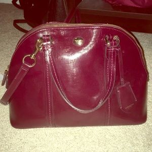 Coach Deep Red Domed Satchel